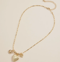 Load image into Gallery viewer, The &quot;Julie&quot; Heart Locket Charm Necklace
