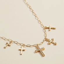 Load image into Gallery viewer, The &quot;Tiffany&quot; Cross Variation Charm Necklace
