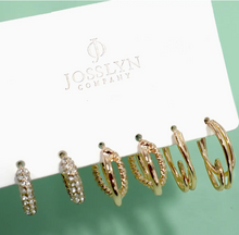 Load image into Gallery viewer, The &quot;Maggie&quot; Trio Hoop Earrings
