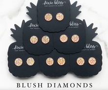 Load image into Gallery viewer, &quot;Blush Diamonds&quot; Druzy Earrings
