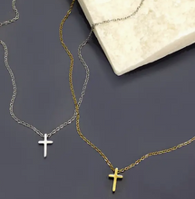 Load image into Gallery viewer, 18K Stainless Steel Cross Necklace
